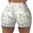 thumbnail image 2 of Goofa Aerial Flora Printed Workout Shorts Women Seamless Scrunch Butt Lifting High Waisted Gym Booty Shorts Elastic Workout Shorts-XX-Large, 2 of 8