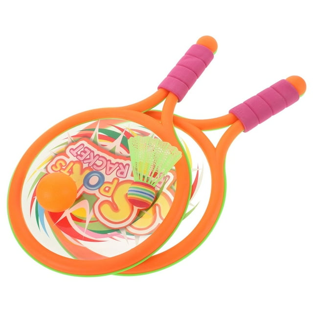 HLONK 1 Set Racketball Ball Racket Set Racketball Rackets For Kids Badminton Racquet Kids Badminton Rackets Badminton Rackets For Kids Children‘s Eva Handle Racket Set