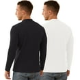 thumbnail image 3 of Iceglad Men's Long Sleeve Shirt Mock Turtleneck Cotton Basic Thermal Undershirt Lightweight Pullover, 3 of 7