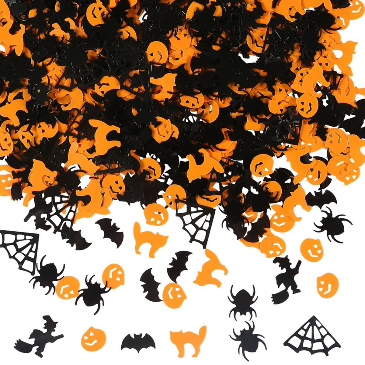 OUNONA 1 Pack 60g Spooky Paper Confetti Pumpkin Witch Bat Spider 