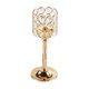 thumbnail image 2 of Candelabro de metal de cristal Oro Elegante candelita Votive Soporte para bodas Decoración del hogar Centro de mesa 3 tamaños 8x8x16cm 8x8x21cm 8x8x26cm Cuentas de cristal transparente Decoración de, 2 of 6