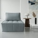 thumbnail image 5 of Ilios Innova | Sillón Individual Turin Gris, Tapizado de Lino y Espuma con Estructura Memory Foam, Diseño Moderno., 5 of 9