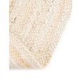 thumbnail image 6 of Unique Loom Braided Jute Collection Area Rug - Dhaka (3' 3" x 5' 1" Oval White), 6 of 6