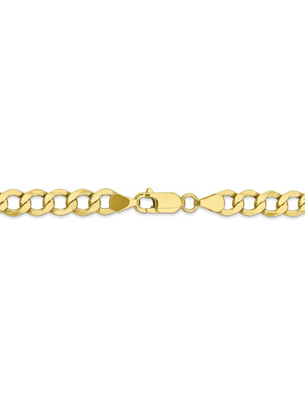 Leslies 10k Yellow Gold 3.5mm Semi-Solid Figaro Link Chain Necklace Bracelet 7-24