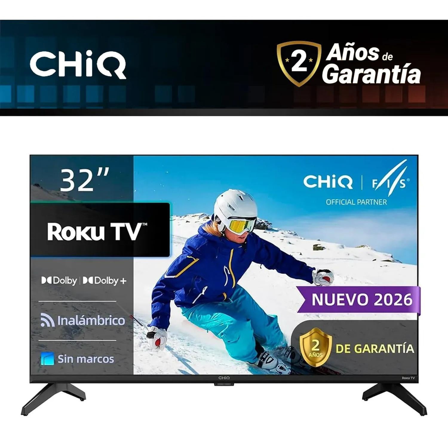 Pantalla Roku 32" HD CHiQ Smart TV