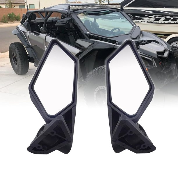 Wsays Maverick X3 Espejo lateral retrovisor estilo carreras compatible con Can Am Maverick X3 XRS XDS MAX Off-road 2017 2018 2019 2020 2021 2022 2023 2024