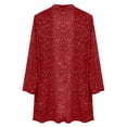 thumbnail image 5 of Njagoc3 Women Tweed Blazer Jacket Single Breasted Elegant Office Work Outerwear, 5 of 6
