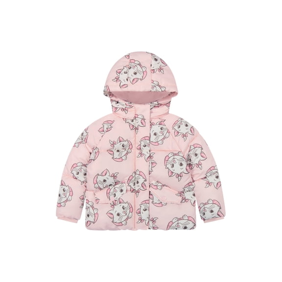 Marie The Cat Toddler Girl Puffer Jacket, Sizes 12 Months-5T