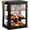 Black, variant on Bread Box for Kitchen Countertop, Large 3 Layers Bread Storage Container for Homemade Bread with Window, Breadbox Organizer for Kitchen, Cabinet, Pantry (, )