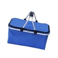 thumbnail image 4 of Cesta de picnic de aislamiento Cesta de comestibles Bolsa de comestibles portátiles portátiles plegables para bocadillos de mochilas de pesca de viaje Azul, 4 of 8