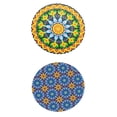 thumbnail image 1 of 2 Piezas De Mantel Bohemio Manteles Con Bordes Elásticos De 48 Pulgadas De Diámetro, 1 of 9