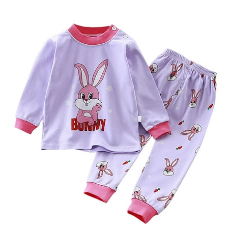 

UFOUND Little Boys Girls Pajamas Dinosaur Animals Cotton 2 Piece Train Toddler Kids Cartoon Sleepwear Fall Winter Sleepwear Set Child Infants Leisure Nightwear