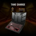 thumbnail image 5 of ASUS TUF Gaming A17 (2023) Gaming Laptop, 17.3" FHD 144Hz Display, GeForce RTX 4050, AMD Ryzen 7 7735HS, 16GB DDR5, 1TB PCIe 4.0 SSD, Wi-Fi 6, Windows 11, FA707NU-DS74, 5 of 11