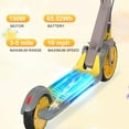 thumbnail image 3 of Mega Motion Kids Electric Scooter ME1 – Kids E-Scooter Ages 6+ , 3 Gear Speed up to 10 mph , Lightweight 16 lbs , 110 lb Load , Foldable & Safe Ride On Toy, 3 of 6