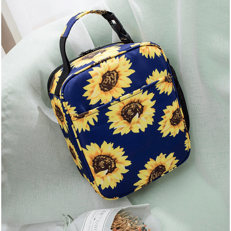 Bonsal Small Lunch Box Lunch Tote Bag Adult Lunch Bags for Women Rectangle Lunch Boxes Lunch Cooler Insulated Snack Bag Lunch Pail Cute Lunch Box Meal