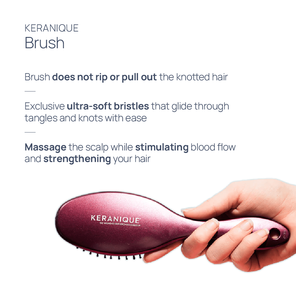 Keranique Anti-breakage Volumizing and Detangling Brush and Comb Set