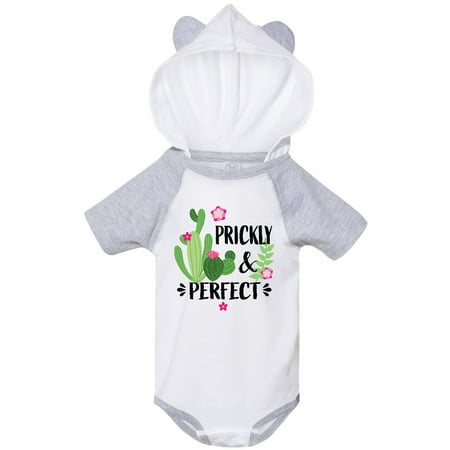 

Inktastic Cactus Prickly and Perfect with Pink Flowers Gift Baby Boy or Baby Girl Bodysuit
