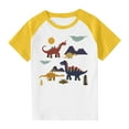 thumbnail image 1 of RXIRUCGD 2025 Vêtements d'Été pour Enfants Tout-Petits Garçons Filles Mode Mignon Col Rond Imprimé Manches Courtes Haut, 1 of 7