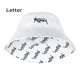 thumbnail image 1 of Sombreros de pescador con estampado de letras XL63cm de cabeza grande para hombres y mujeres, gorras de pescador de Hip Hop Reversibles de talla grande, sombrero para el sol de verano, 1 of 5