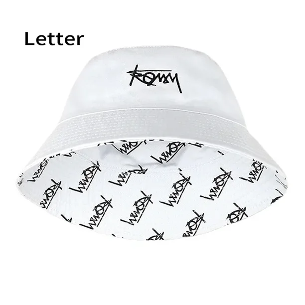 Sombreros de pescador con estampado de letras XL63cm de cabeza grande para hombres y mujeres, gorras de pescador de Hip Hop Reversibles de talla grande, sombrero para el sol de verano