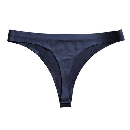 

Wisremt Women Ice Silk Thong Panties Hot Briefs Seamless Thongs Underwear Panties For Ladies Panty G String Tangas Majtki Damskie