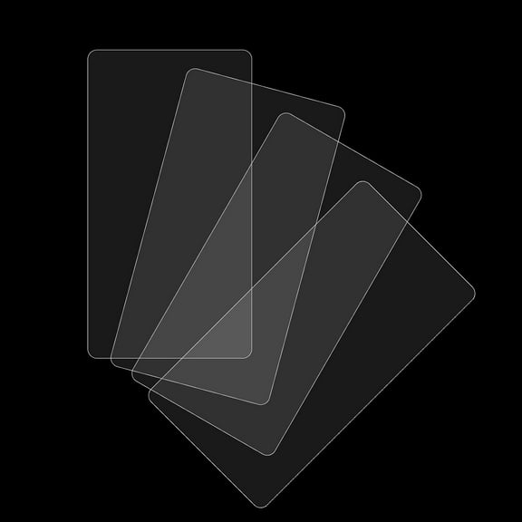 4Pcs Rectangle Acrylic Sheet for Craft Projects Signs DIY Projects Clear 15x30x0.1cm