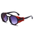 thumbnail image 2 of Round Frame Sunglasses Classic Punk Windproof Pilot Retro Fashion For Men And Women UV Protection Driving High, 2 of 5