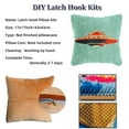 thumbnail image 3 of Latch Hook Kits Pillow Ufo Stamped Pillowcase Handamade Crochet Yarn Hook and Latch Emboridery Throw Pillow cover for Home Sofa Decor 17x17inch(1), 3 of 8