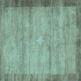 thumbnail image 1 of Ahgly Company Indoor Square Abstract Light Blue Contemporary Area Rugs, 8' Square, 1 of 4