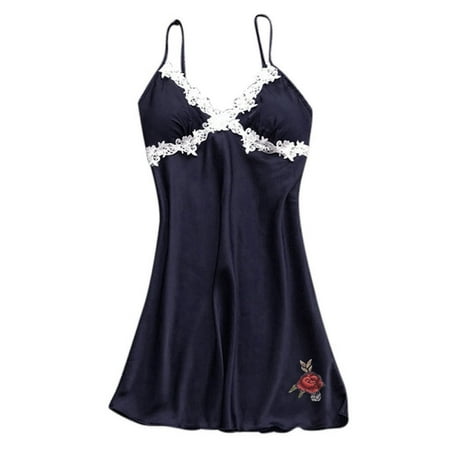 

YUNAFFT Womens Pajamas Sets Women s Sexy Satin Silk Nightdress Lingerie Pajamas Sexy Top Sling Pajamas Sleepwear Soft