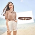 thumbnail image 6 of SENDEFN 2 Pack Women's Belts Leather with Gold Buckle Fashion Waist Belt for Ladies Casual Jeans Dresses, 6 of 6