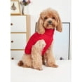thumbnail image 2 of 1pc Dark Blue Knitted Pet Sweater With Turn-Down Collar For Autumn And Winter, Classic Solid Color Grid Design For Extra Stretch, Suitable For Cats An, 2 of 4