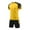 Yellow, variant on AHTJRT Kids Jersey Outfits Basketball Football Trainning Uniform Sets Slim Short Sleeve Shirt and Shorts Sweatsuits Set Green 10-11 Years