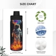 thumbnail image 3 of Daiia Astronaut Cosmic Rainbow Printed 18 OZ Sports Insulated Kettle Drinking Cup Water Bottle Stainless Steel Kettle Portable Cup For Gym, 3 of 7