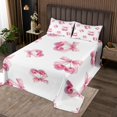 thumbnail image 2 of Erosebridal Cartoon Ribbon Coverlet Set Twin, Bow Cherry Bedding Set, Pink, 2 Pieces, 2 of 5