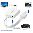 thumbnail image 2 of UGREEN HDMI to VGA Adapter with Audio Converter and Micro-USB Cable, White, 2 of 2