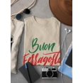 thumbnail image 3 of Buon Ferragosto Red Calligraphy T-Shirt Men -Image by Shutterstock, Male Small, 3 of 4