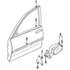 Genuine OE Mitsubishi Belt Weather-Strip - MB843326