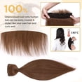 thumbnail image 4 of MY-LADY 10''-24'' 5 Clips in Human Hair Extensions Thick Real Natural Hair Pieces 100% Full Head Remy Hair 24inch #06 Light Brown(Heavy), 4 of 8