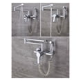 thumbnail image 4 of 100%Solid Brass Deck Mounted With Spray Gun Double-Jointed Pot Filler Kitchen Sink Faucet Cold OR Heat Water Tap ,Easy to Install, 4 of 6