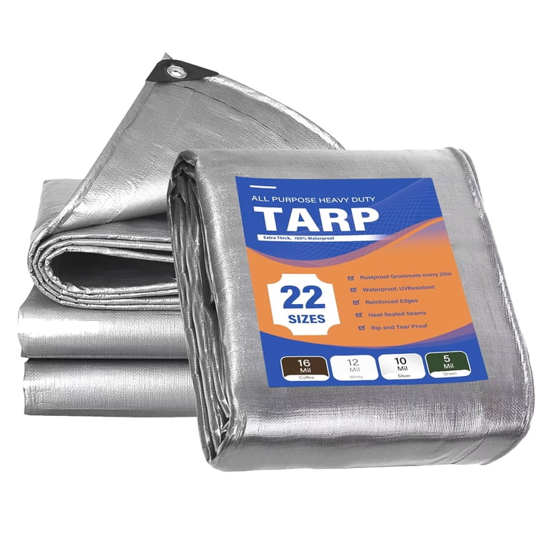 Lovotex Heavy-Duty Waterproof Tarp, 6' x 10' photo 2