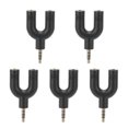 thumbnail image 3 of Adaptateur de Type 5Pcs U, Séparateur de Casque, Durable Facile à Utiliser pour Téléphone Intelligent PC, 3 of 8