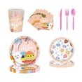 thumbnail image 4 of Juego De 24 Vajillas De Pascua Para Fiesta, Vajilla Para Baby Shower, Vacaciones De Primavera, 4 of 10