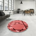 thumbnail image 4 of Ahgly Company Machine Washable Indoor Rectangle Transitional Red Area Rugs, 7' x 9', 4 of 7