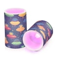 thumbnail image 7 of Yayeee Flameless Candles with Remote Flickering Battery Operated Multi Color Changing, Rainbow Space Cat, 7 of 7