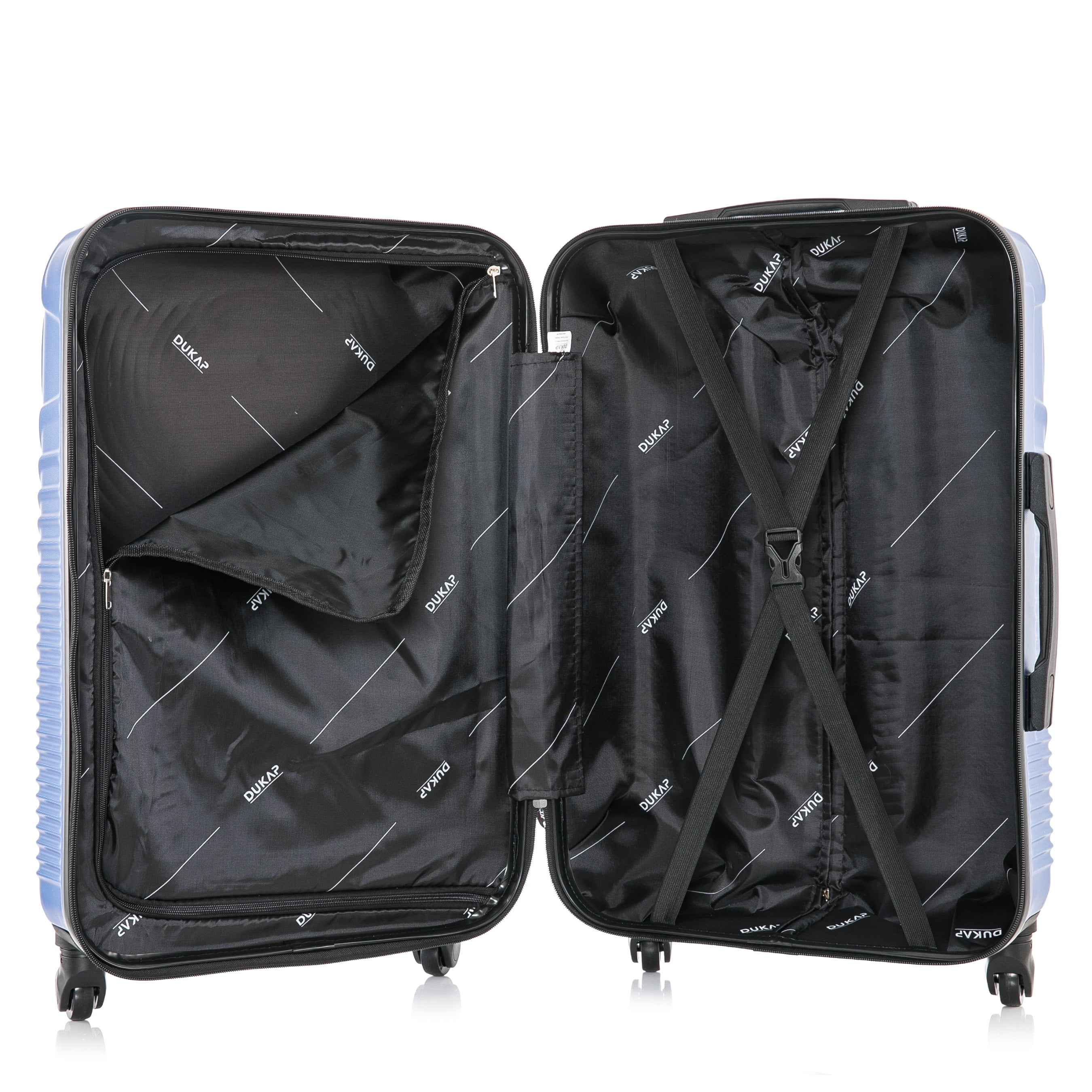 DUKAP Inception 20" Hardside Lightweight Luggage with Spinner Wheels, Handle and Trolley, Blue