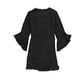 thumbnail image 2 of bar III Vestido liso con volantes para mujer, negro, 0, 2 of 2