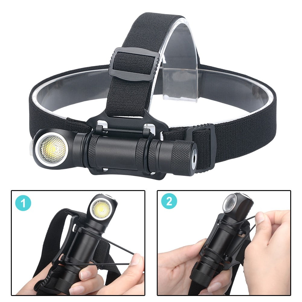 Sportact Camping Essentials,Dual Purpose Headlamp 2000 Lumens Head Torch Waterproof LED Rechargeable Camping,Outdoor Sports