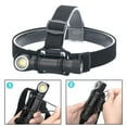 thumbnail image 4 of Mosiee Dual Purpose Headlamp 2000 Lumens Head Torch Waterproof Led Rechargeable Camping, 4 of 9