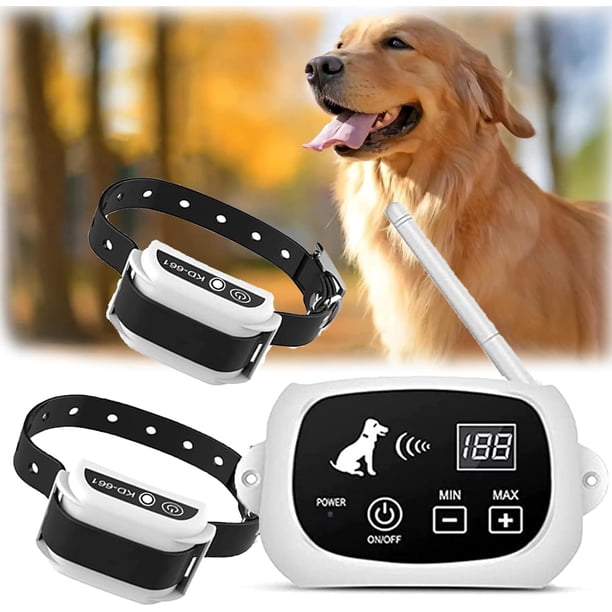 Valla inalámbrica para perros, sistema eléctrico de contención para mascotas, contenedor delimitador, con collar receptor de entrenamiento impermeable, alcance ajustable de 80 a 1640 pies